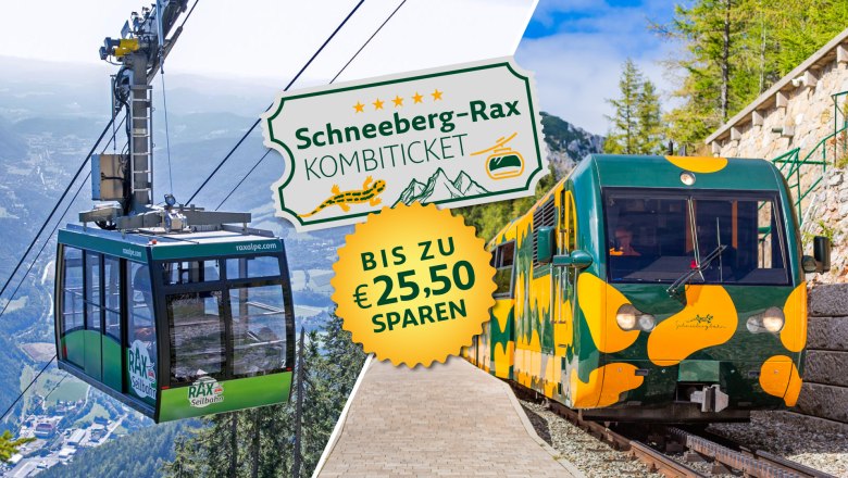 Schneeberg-Rax Kombiticket: Top of Wiener Alpen, &copy; NB/Zwickl/Rax-Seilbahn