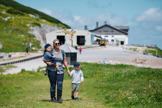 Angekommen am Bergareal , &copy; NB/Wegerbauer